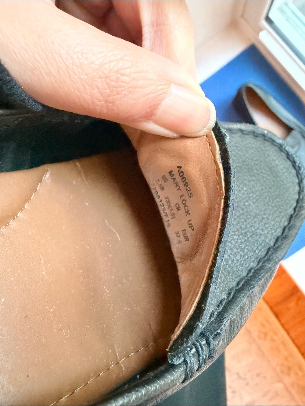 Coach Mary Lock Up Pebble Leather Loafers Womens 7.5 Black Slip On Flats - Picture 7 of 9